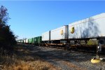 2-28Foot UPS Trailers on a Spine Car